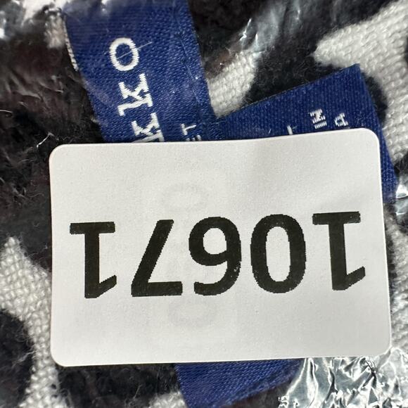 Marimekko Top Womens L XL Black White Floral Print Pullover Top Terry Cloth Swim - Picture 10 of 10